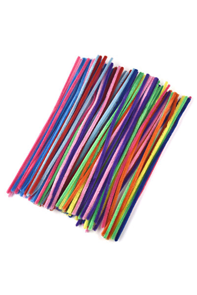 Choice18 1579791 100pcs Chenille Stems Toys DIY Strips Twist Bar Anvil Wire C...