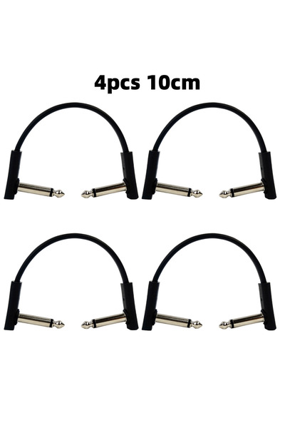 Choice4 TS 4PCS 10CM Miwayer 4pcs Flat Cables for Guitar Effect Pedal 6.35mm ...