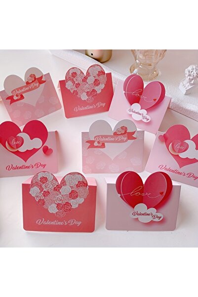 Choice1 Randomly 30 sheets 20 heart-shaped handwritten greeting cards, high-e...