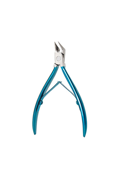 Choice4 مقص أظافر أزرق، قطعة واحدة، مقص بشرة، شفرة حادة من الفولاذ المقاوم لل...