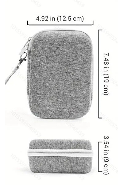 Choice حقيبة بخاخ محمولة رمادية اللون، حقيبة مقاومة للماء لجهاز التنفس، حقيبة...