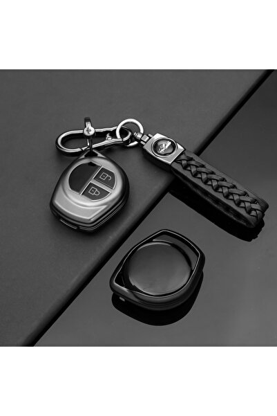 Choice3 غطاء مفتاح سيارة من مادة TPU بلون رمادي مموج، مناسب لسيارات سوزوكي SX...