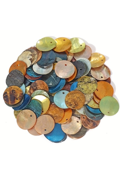 Choice1 72pcs MULTI 12/36/72pcs Boho-Chic MixedColorScallop Shells Bead For D...