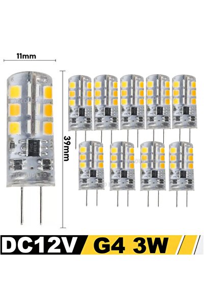 Choice3 مصباح LED أبيض دافئ 12 فولت تيار مستمر 3 واط، 10 قطع، G4، 12 واط، 9 و...