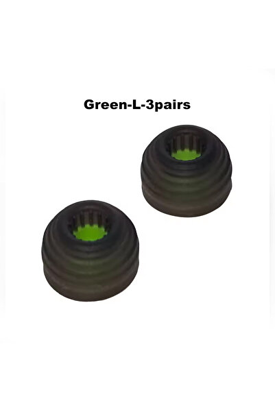 Choice3 أطراف أذن سيليكون هجينة من نوع HE Sonic، لون أخضر، 3 أزواج، إصدار Son...