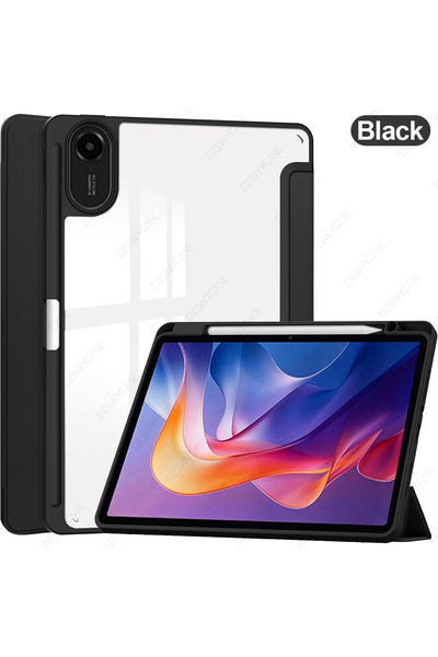 Choice3 جراب أسود لجهاز Redmi Pad 2 (11 بوصة) 2025، جراب ثلاثي الطي مع حامل ق...
