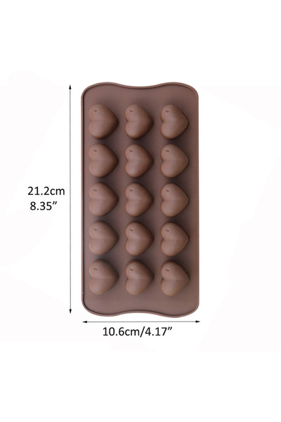 Choice4 قالب سيليكون على شكل قلب بنقاط، قالب شوكولاتة، قالب بسكويت وحلوى، قال...