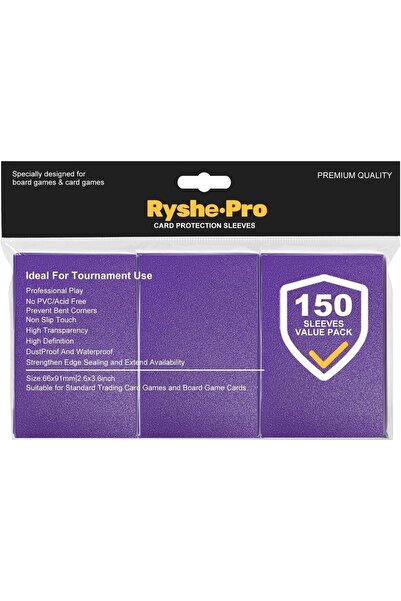 Choice21 150pcs Purple 100PCS 66x91mm Matte Standard Size Card Sleeves TCG Tr...