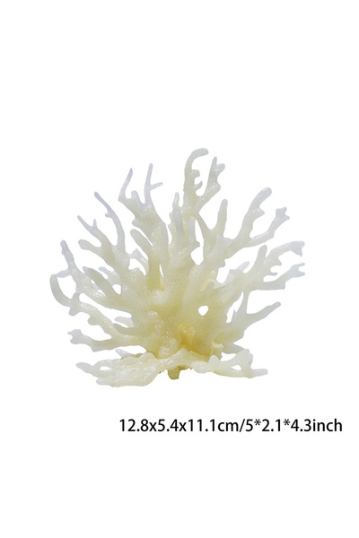 Choice6 Beige M Coralline Artificial Fish Tank Decorati Aquarium Artificial P...