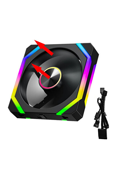 choice2 مروحة يحافظ على البرودة JUMPEAK HS120 Halo ARGB بإضاءة ARGB بجهد 5 فو...