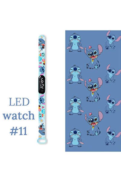 Choice13 ساعة ستيتش وايت 11 للأطفال، ساعة ستيتش عصرية، ساعة رياضية مقاومة للم...