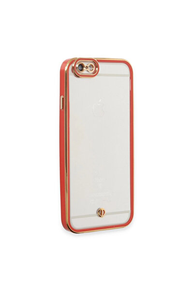 xirshop حافظة آيفون 6 من السيليكون بعدسات ليفا - أحمر