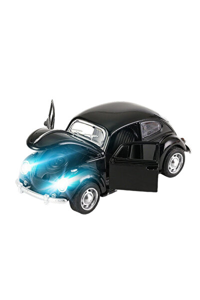 Choice4 سيارة كلاسيكية سوداء بمقياس 1:326 مصنوعة من سبيكة معدنية، مزودة بأصوا...