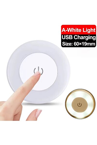 choice2 مصباح ليلي صغير يعمل باللمس بتقنية LED، مزود بإضاءة بيضاء، قابل لإعاد...