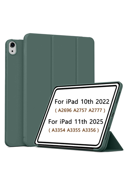 Choice8 جراب أخضر داكن لجهاز iPad (A16) الجيل الحادي عشر مقاس 11 بوصة (2025)،...