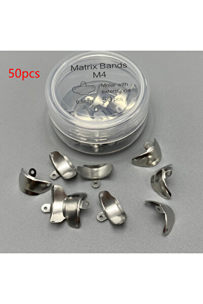 Choice3 50 قطعة من أشرطة تثبيت مصفوفة الأسنان 6.5 مم، نظام مصفوفة مقطعية محدد...