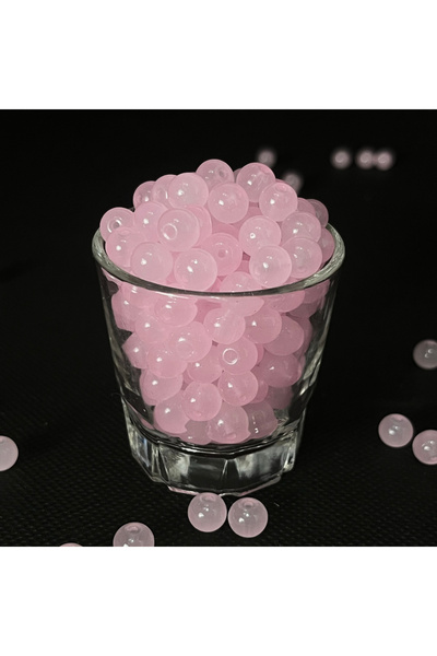 Choice8 Pink 60pcs 8mm Round Glass Beads Classic Simplicity Beautiful Loose B...