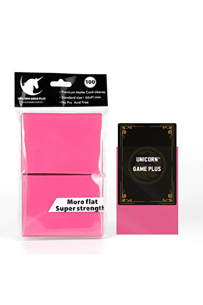 Choice16 Peach 100PCS Matte Standard Size Card Sleeves 66x91mm TCG Trading Ca...