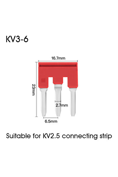 Choice25 10PCS KV3-6 Wire Connector KV2.5 Direct Insertion Quick Terminal Blk...