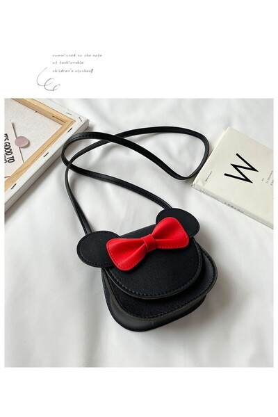 Choice3 حقيبة ساعي البريد كتف صغيرة سوداء بتصميم ديزني كرتوني، مزينة برسومات ...