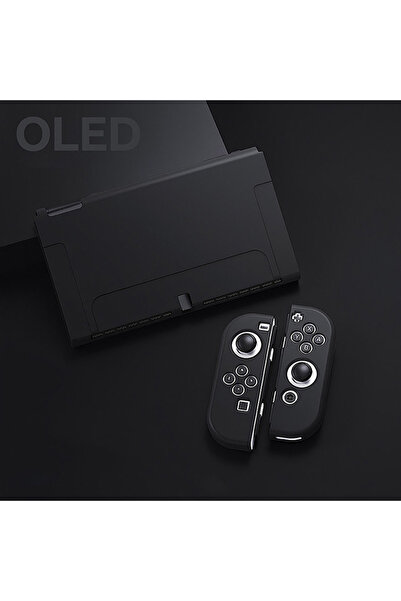 Choice15 OLED Black Protective Case Compatible With Switch OLED Cole And Joy-...