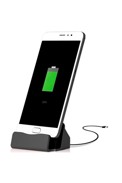 Choice شاحن هاتف أسود من النوع C USB Dk مع حامل هاتف لأجهزة iPhone 17 و 16 و ...