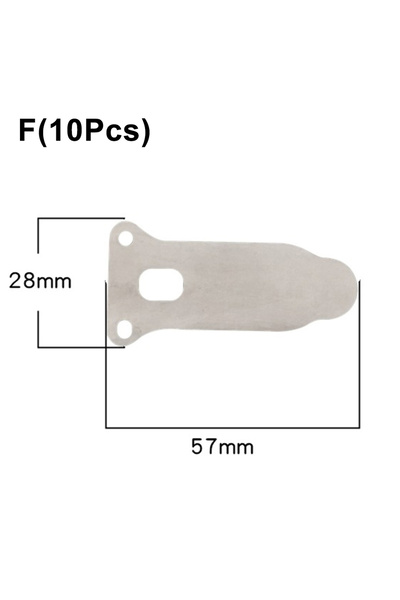 Choice3 F 10 قطع من صفائح صمامات ضاغط الهواء المصنوعة من الألومنيوم الفضي لضا...