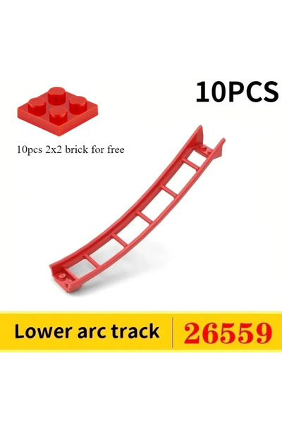 Choice1 26559-10pcs 10PCS Track Roller Coaster Railway City Train Technical P...