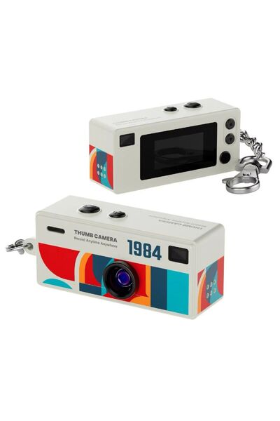 Choice6 كاميرا ماجيكام بيضاء صغيرة الحجم (0.96 بوصة) لا تدعم بطاقة سلسلة مفات...