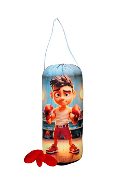 hn sport 2-6 Yaş Çocuk Boks Torbası ve Boks Eldiveni Boks Seti 40X18 cm