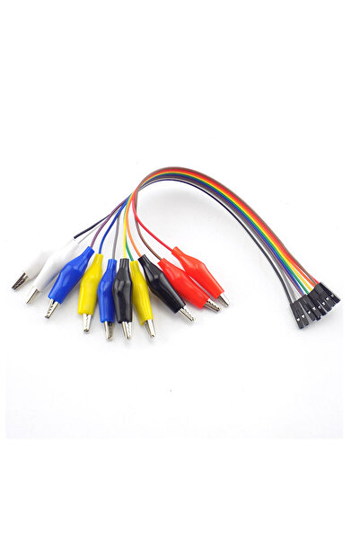 Choice3 20cm Female 10PIN Dupont Female/Male to Alligator Clip Cable for Ardu...