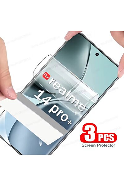 choice2 3 قطع من فيلم الهيدروجيل لهاتف Realme 14T 5G، 3 قطع من فيلم الجل لهات...
