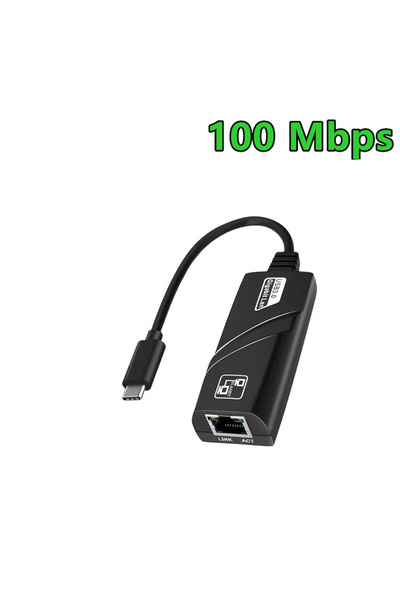 Choice1 بطاقة شبكة بأسلاك USB 3.0 من النوع C بسرعة 100 ميجابت في الثانية، تدع...