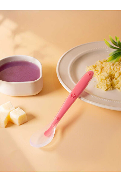 Choice9 Watermelon Red Large 9 Colors Baby Silicone Spoon Learning Spoon Star...