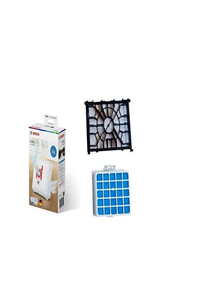 Bosch BGBS4HYG1 ORJİNAL TOZ TORBASI HEPA FİLTRE İÇ FİLTRE 3LÜ SET