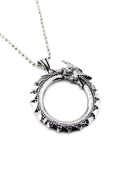 Stanbula Ouroboros swallowing its tail snake dragon essence creation metal me...