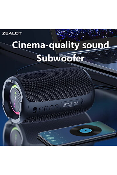 Choice Speaker black ZEALOT S61 20W Wireless Speakers, Outdoor Portable Subwo...