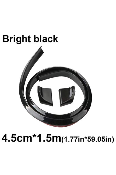 Choice5 Bright black 4.5cm Universal 1.5M Car-Styling 5D Carbon Fiber Car-Sty...