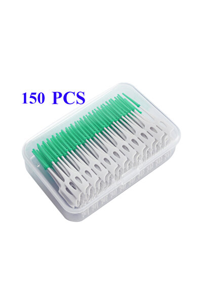 Choice9 150 قطعة من فرش الأسنان السيليكونية الخضراء (40-150 قطعة) لتنظيف ما ب...