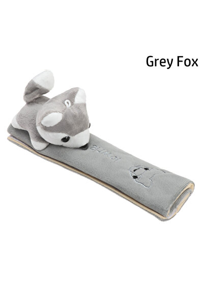 choice2 Grey Fox Cartoon Seat Belt Car Seat Belt Shoulder Pad Car Shoulder Pr...