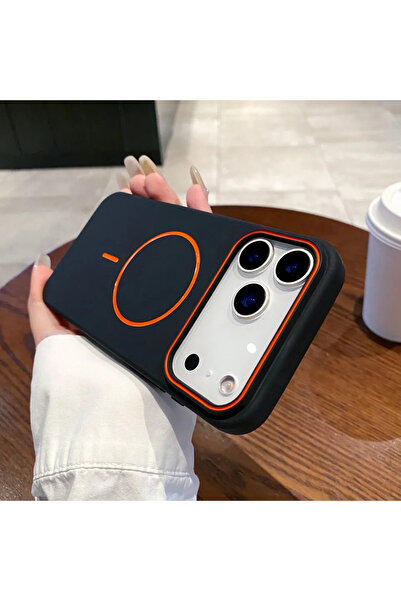 Choice14 غلاف هاتف فاخر أسود غير لامع مغناطيسي ناعم لهاتف iPhone 17 Pro Max و...