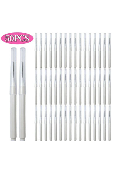 Choice5 50PCS WHITE 5/10/50PCS Mini Eyebrow Brush Brow Perm Brush Disposable ...