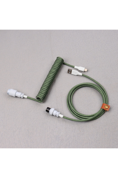 Choice5 1.5m D26 LANO Detachable Aviator Coiled Power Cable Type C for Mechan...