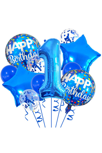 choice2 مجموعة بالونات عيد ميلاد للأولاد مقاس 32 بوصة HG9172-1، بالون فويل أز...
