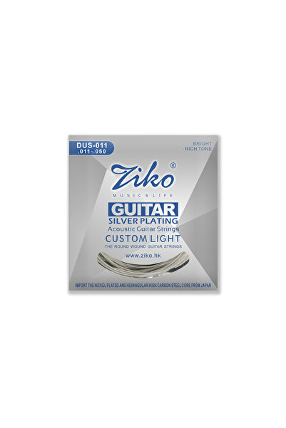Choice8 1 Pcs DUS-011 Ziko Acoustic Guitar Strings Set 010 011 012 Silver Pla...