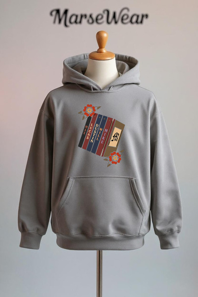 Vordevia Stranger Things Printed Cotton 3 Thread O Oversized K Hooded Sweatshirt