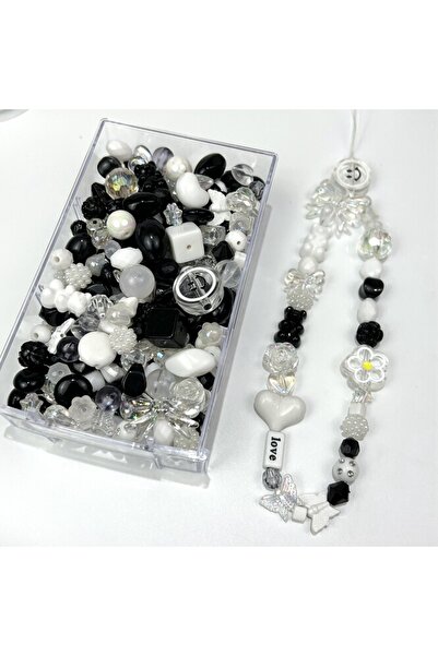 Choice6 Black ​​1Bag Mix and match style candy-colored acrylic beads DIYHandm...