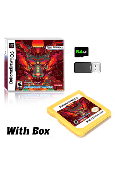 choice2 Gold With Box 7800 In 1 DS Card Game Collection R4 3DS Flash Card for...