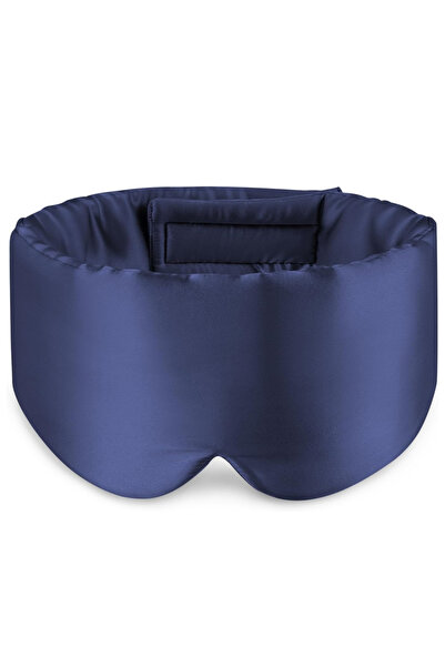choice2 Dark Blue Silk Sleep Mask Soft Pressureless Sleeping Mask 100% Mulber...