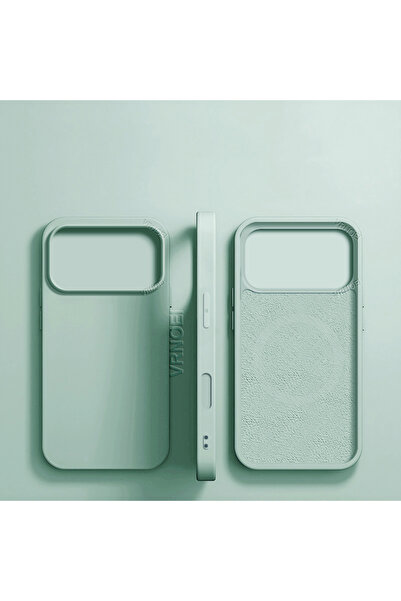 Choice جراب فاخر بلون أخضر فاتح لهاتف آيفون 16، غلاف هاتف آيفون 17 برو ماكس، ...